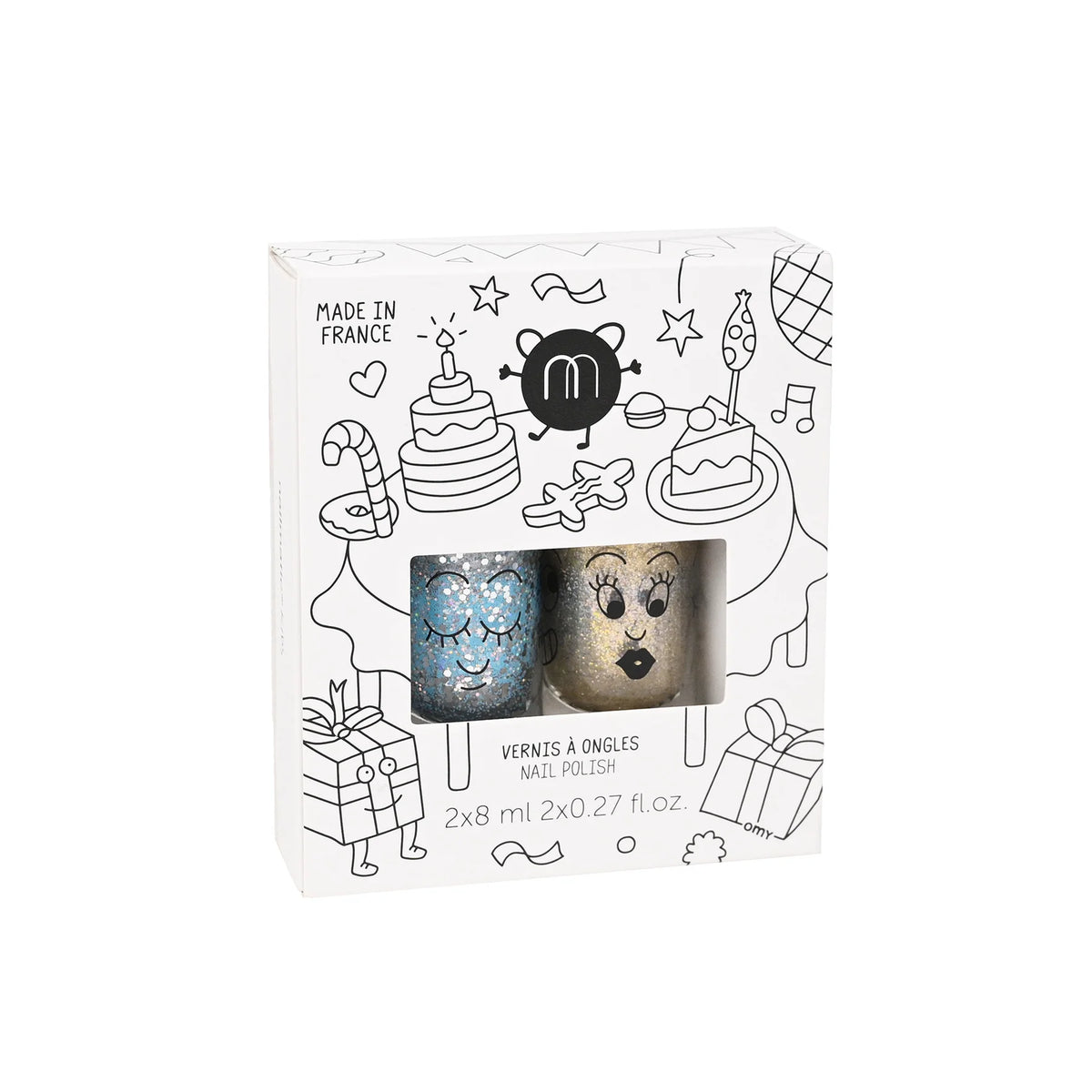 Pack de 2 Esmaltes Infantiles Boom – Luna y Aurora | Nailmatic