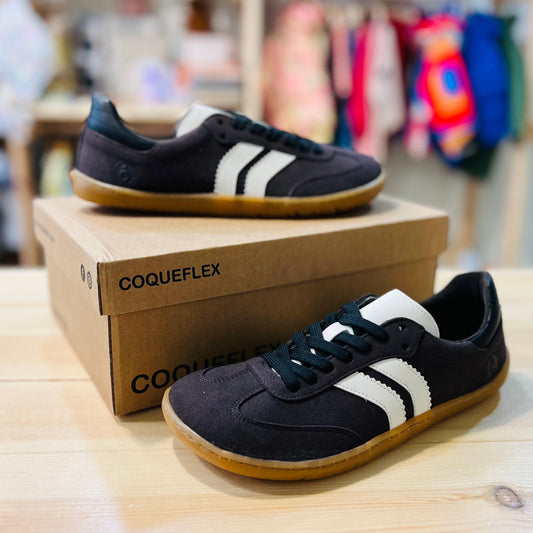 Zapatillas Barefoot Gris Antracita & Blanco | COQUEFLEX