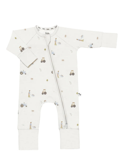 Pijama de Bambú con Cremallera Farm Day – LiluLila