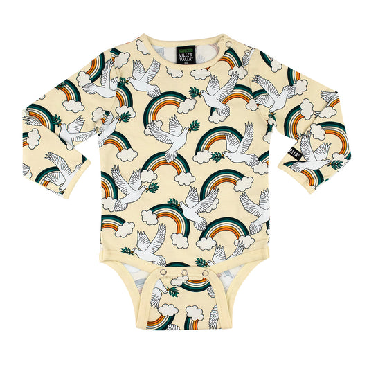 Body Manga Larga Arcoíris y Palomas | Villervalla