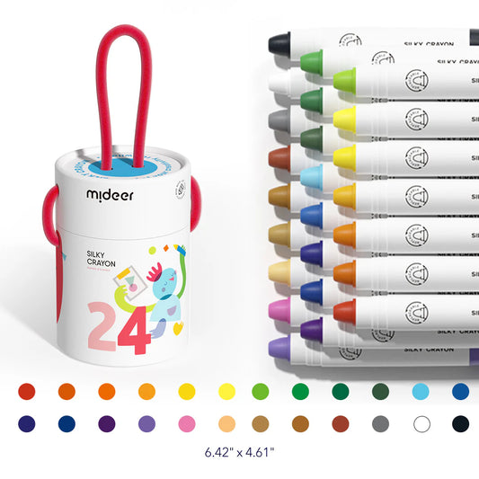 Crayones de Seda Mideer (Pack de 24)