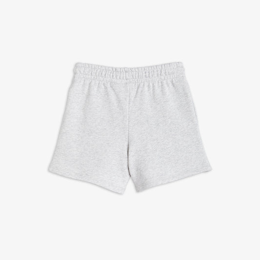 Pantalones Cortos con Estampado de Pez Flundra – Gris Jaspeado | Mini Rodini