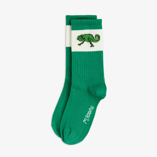 Calcetines con Camaleón – 1 Par – Verde | Mini Rodini