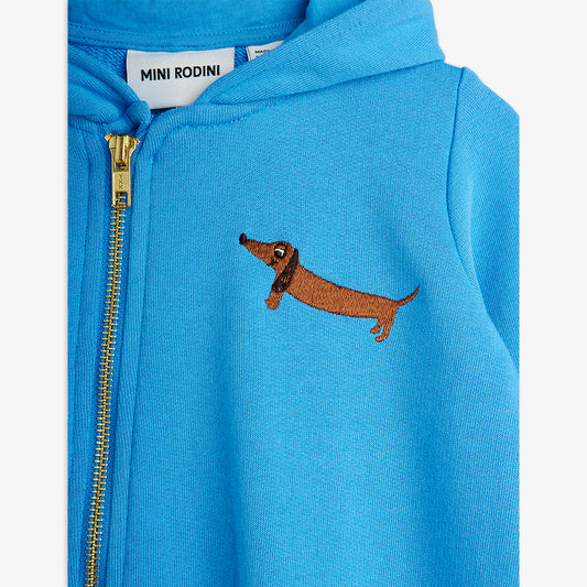 Mono Azul con Perro Salchicha – Mini Rodini