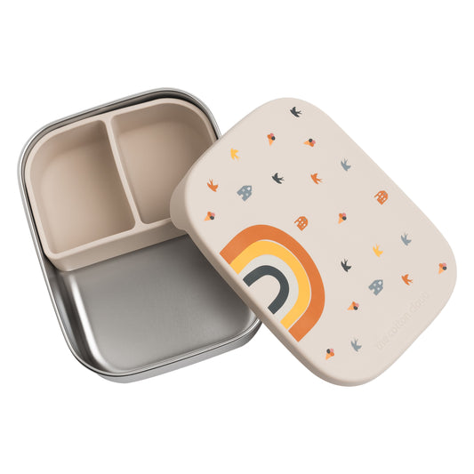 Fiambrera “Arcoíris” de Acero Inoxidable y Silicona – The Cotton Cloud
