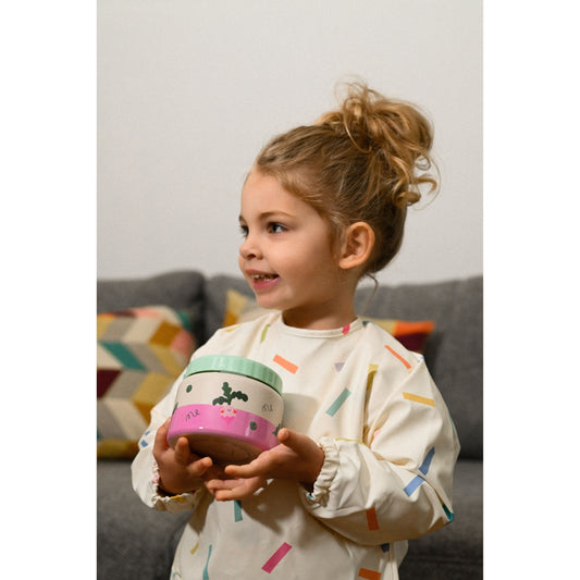 Babero de Manga Larga “Meow” – The Cotton Cloud