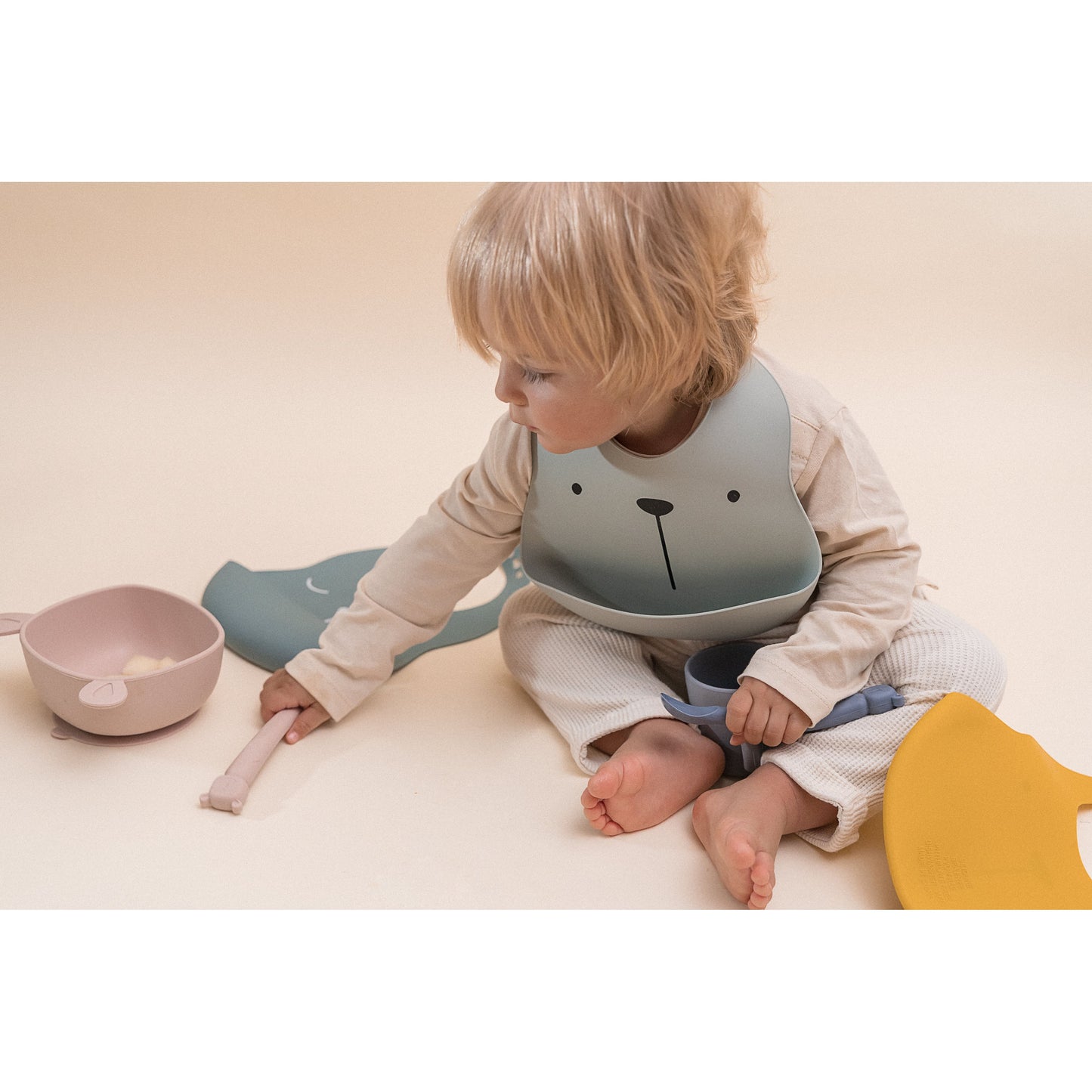 Pack de 2 Baberos de Silicona “Lili Iceberg” – The Cotton Cloud