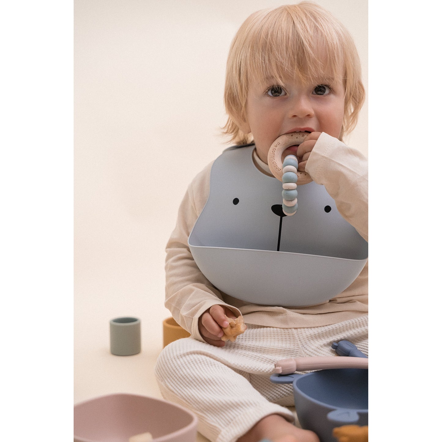 Pack de 2 Baberos de Silicona “Lili Iceberg” – The Cotton Cloud