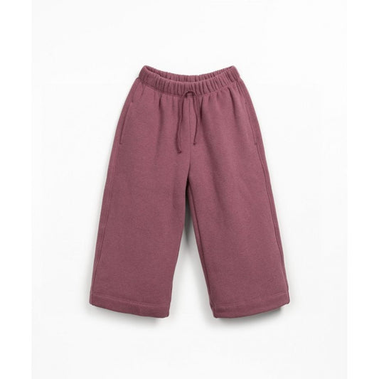 Pantalón Jogger Ancho de Felpa – Rosa Vino | Play Up