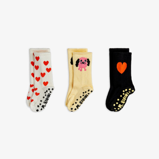 Pack de Calcetines “Doggie & Hearts” – Mini Rodini