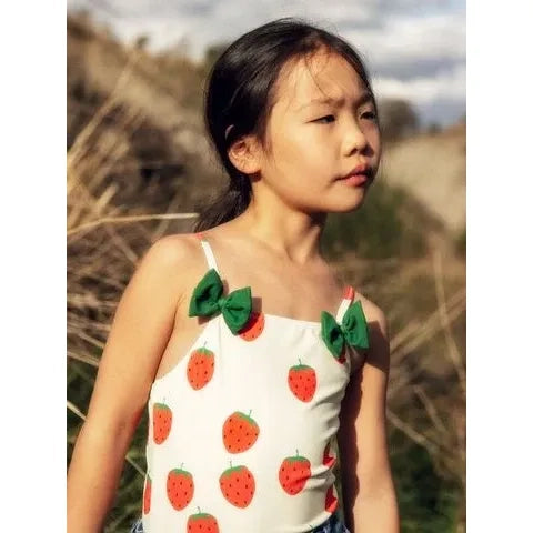 Bañador de fresas con lazos - Mini Rodini