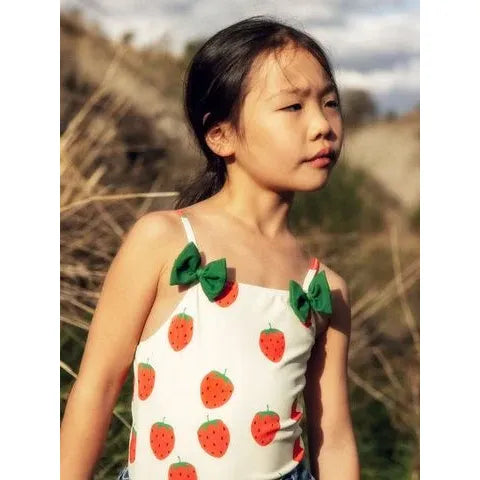 Bañador de fresas con lazos - Mini Rodini