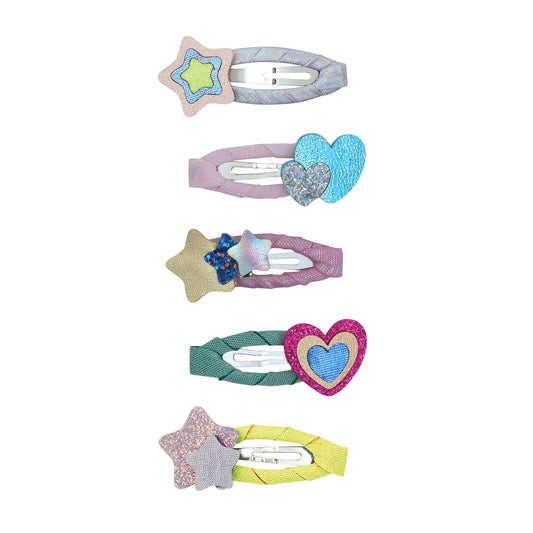 Pack 5 Mini Pinzas Layered Hearts & Stars – Mimi & Lula