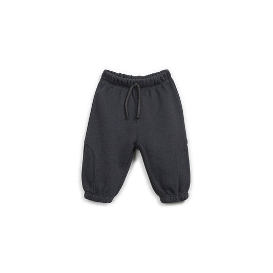 Jogger de bebé de algodón reciclado – Antracita - Play Up