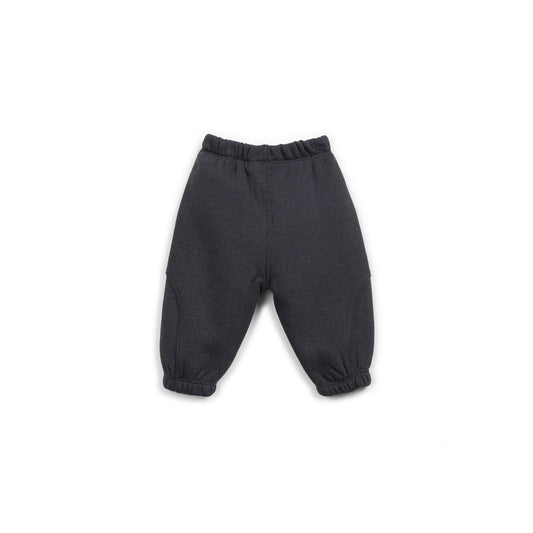 Jogger de bebé de algodón reciclado – Antracita - Play Up
