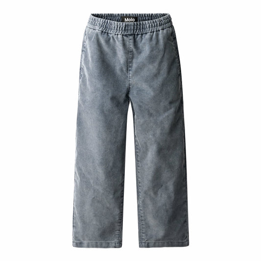 Pantalón de Pana Gris con Cintura Elástica - MOLO