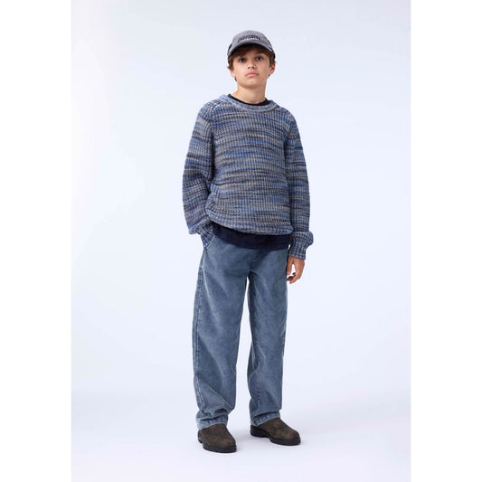 Pantalón de Pana Gris con Cintura Elástica - MOLO
