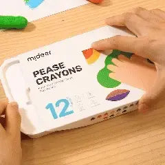 Crayones Pease “Manos Limpias” – Mideer (Pack de 12 unidades)