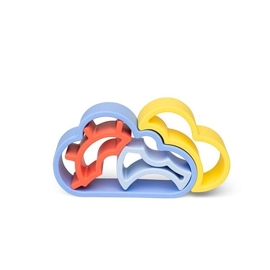 Set Mordedores Nubes y Sol Azul & Coral – Little L