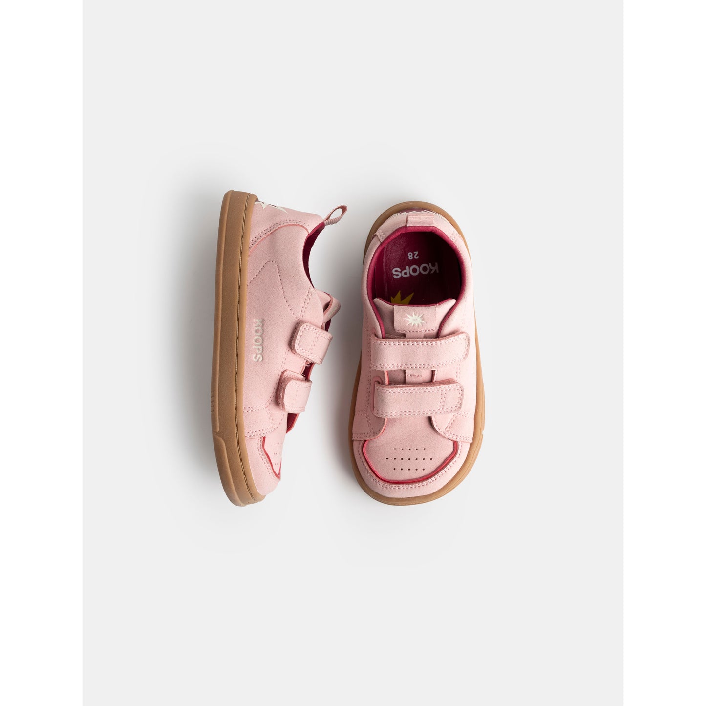 Zapatillas “Rafi Rosa” – Velcro Rosa Empolvado - KOOPS