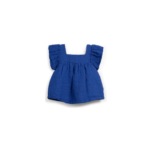Túnica de Bebé con Abertura Frontal – Mezcla de Algodón y Lino – Play Up