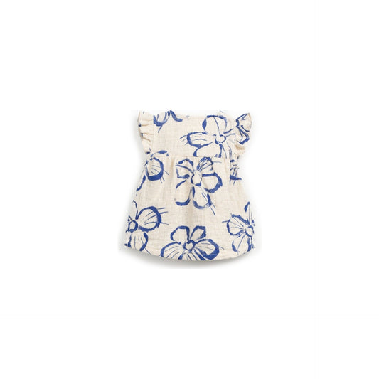 Túnica de Bebé con Estampado Floral – Mezcla de Algodón y Lino – Play Up