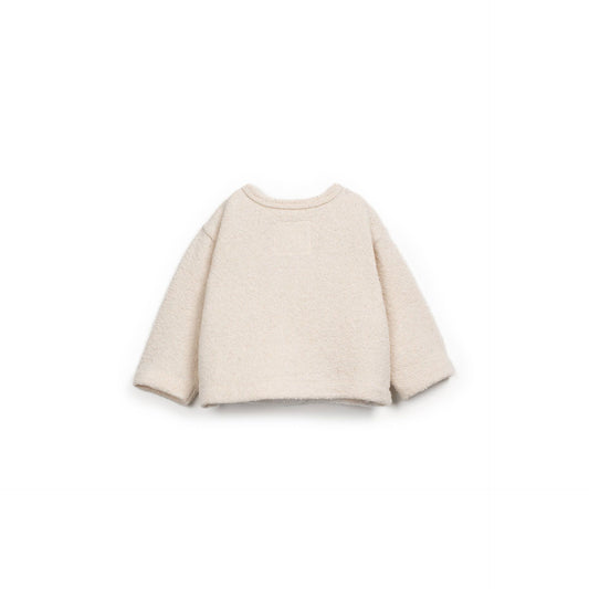 Cárdigan de Punto Crudo con Botones de Madera - Play Up