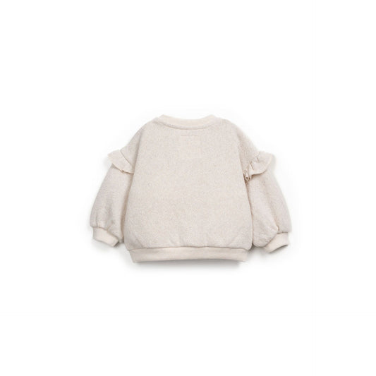 Sudadera de felpa con volantes – Crudo | Play Up