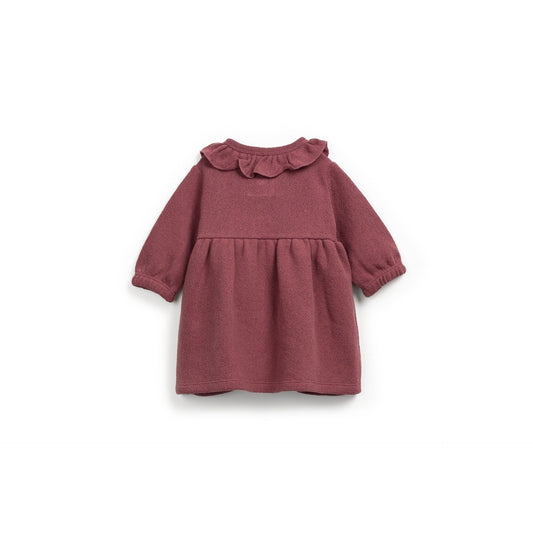 Vestido de bebé de felpa con cuello volante – Play Up