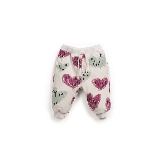 Pantalón jogger de bebé con estampado de corazones – Play Up