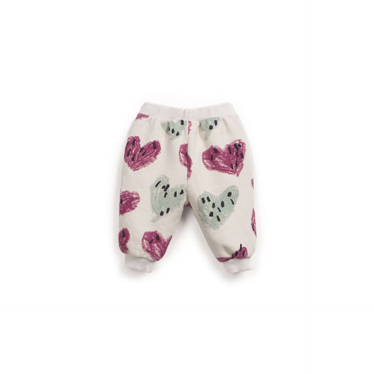 Pantalón jogger de bebé con estampado de corazones – Play Up
