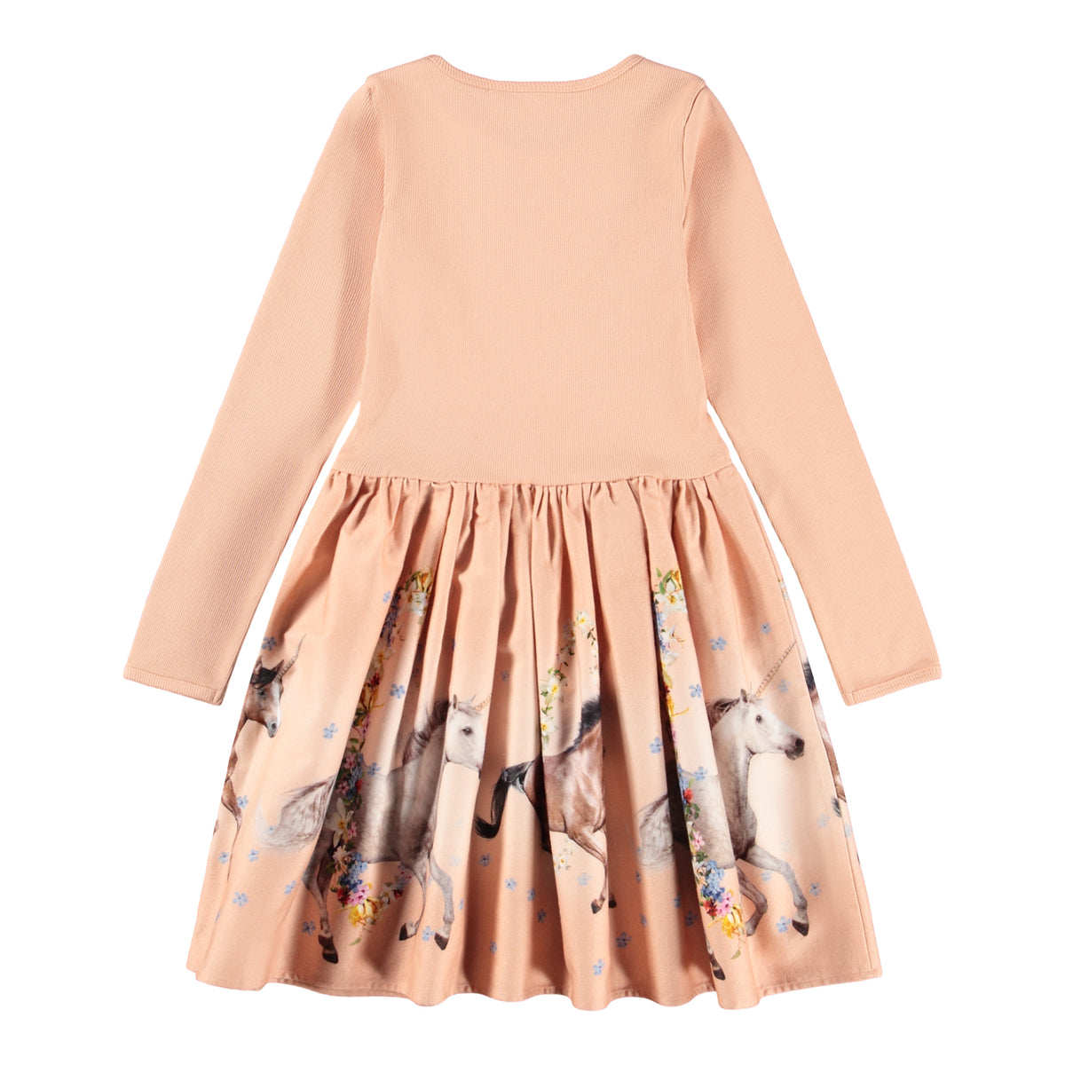 Vestido Unicornio Manga Larga Melocotón | MOLO