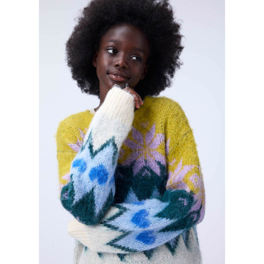 Jersey Multicolor con Corazones y Copos - MOLO