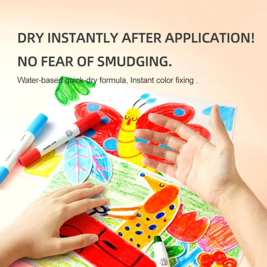 Recargas para lápices de colores de secado rápido, suaves y lavables - Mideer