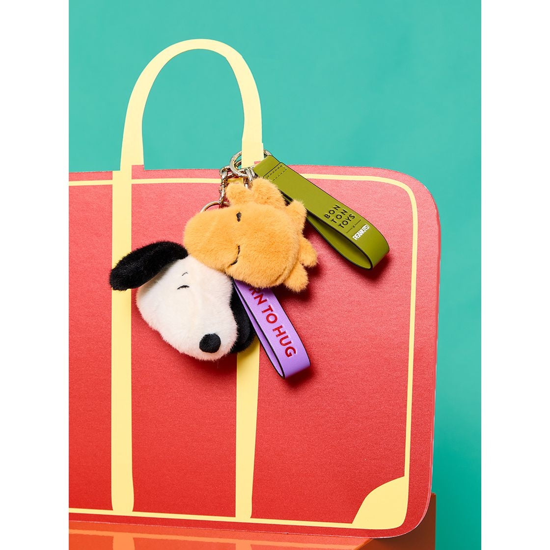 Llavero Snoopy ECO Fuzzy Cream (8 cm) | Bon Ton Toys