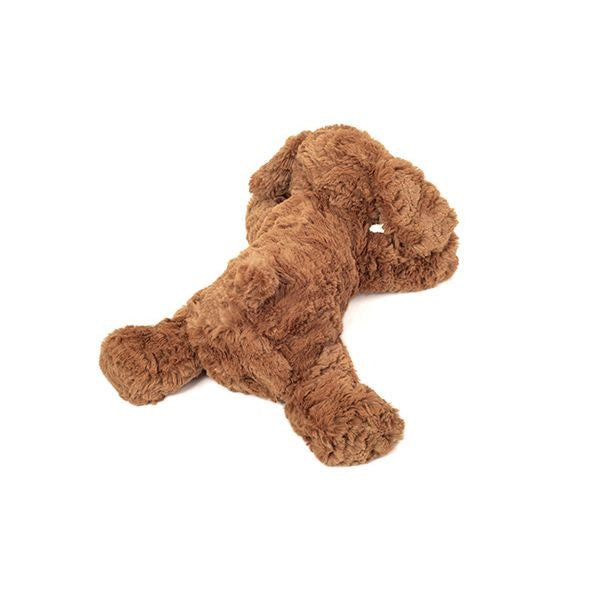 Perro Marrón de Peluche Tumbado – 28 cm | Hermann Teddy