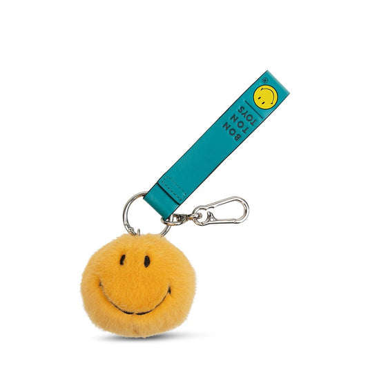 Smiley Llavero ECO Fuzzy Amarillo (5,5 cm) | Bon Ton Toys
