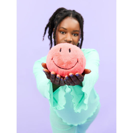Peluche Smiley ECO Fuzzy Coral (13 cm) | Bon Ton Toys