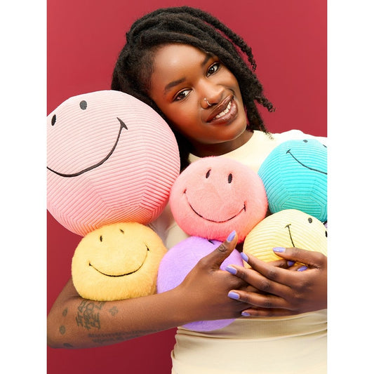 Smiley ECO Fuzzy Yellow Plush Toy (13 cm) | Bon Ton Toys