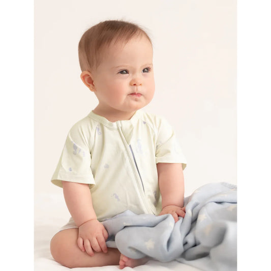 Pijama Corto Bambu con Cremallera Sea Horses – Lilulila