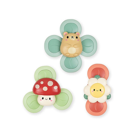 Set de 3 Spinners Sensoriales con Ventosa Woodlands - Tiger Tribe