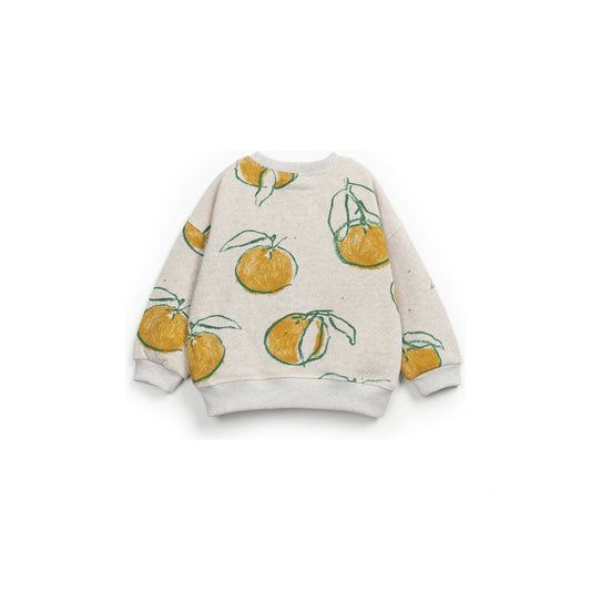 Sudadera de Niño con Estampado de Naranjas – Mezcla de Algodón y Fibras Recicladas – Play Up