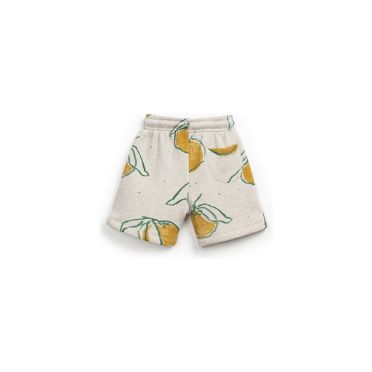 Pantalón Corto de Niño con Estampado de Naranjas – Algodón Orgánico y Lino – Play Up