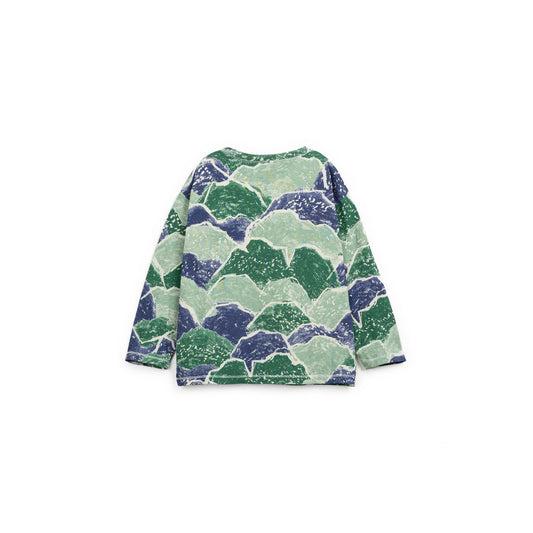 Camiseta Montañas Azul Verde – Play Up