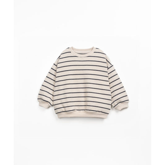 Sudadera de Rayas Oversize de Algodón Sostenible | Play Up