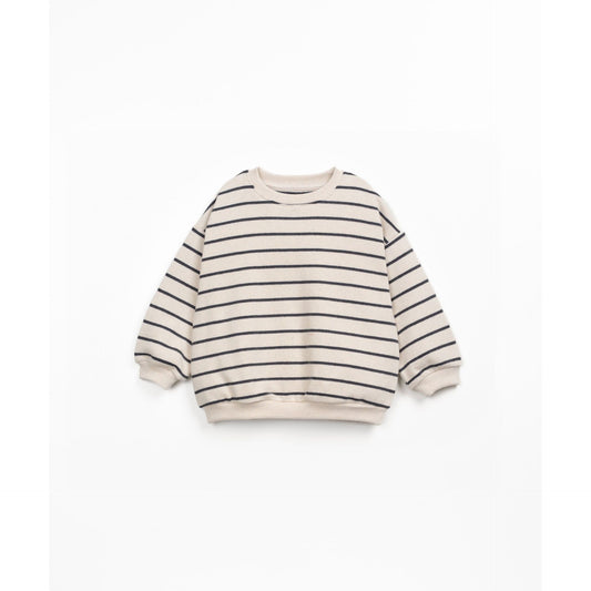 Sudadera de Rayas Oversize de Algodón Sostenible | Play Up