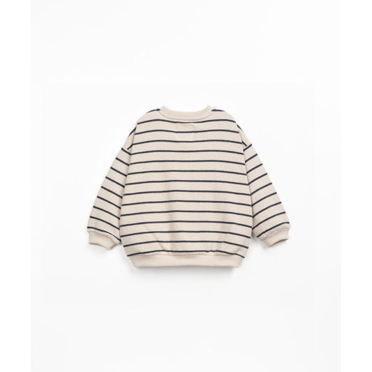 Sudadera de Rayas Oversize de Algodón Sostenible | Play Up