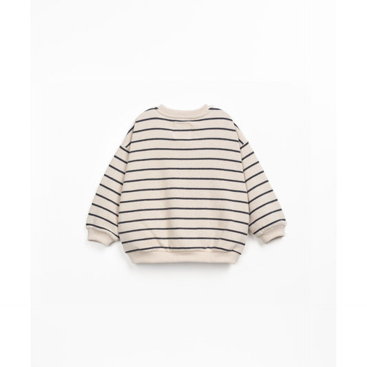 Sudadera de Rayas Oversize de Algodón Sostenible | Play Up