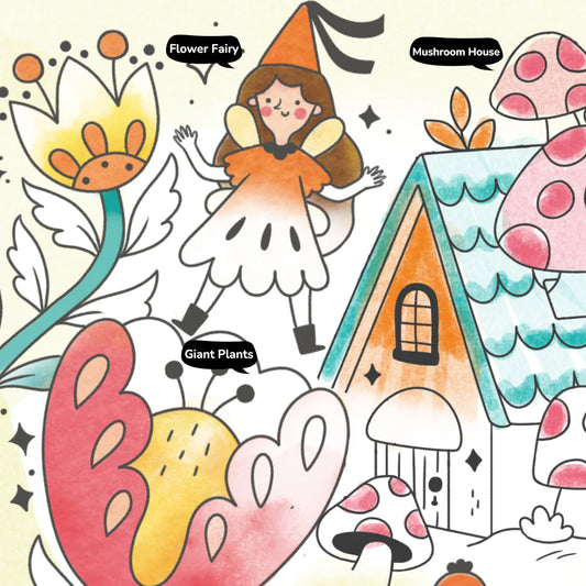 Libreta de Acuarela de Viaje "Jardin Encantado" Mideer