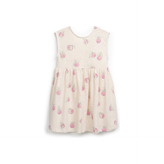 Vestido de Niña con Estampado de Naranjas – Algodón Orgánico Certificado OEKO-TEX® – Play Up